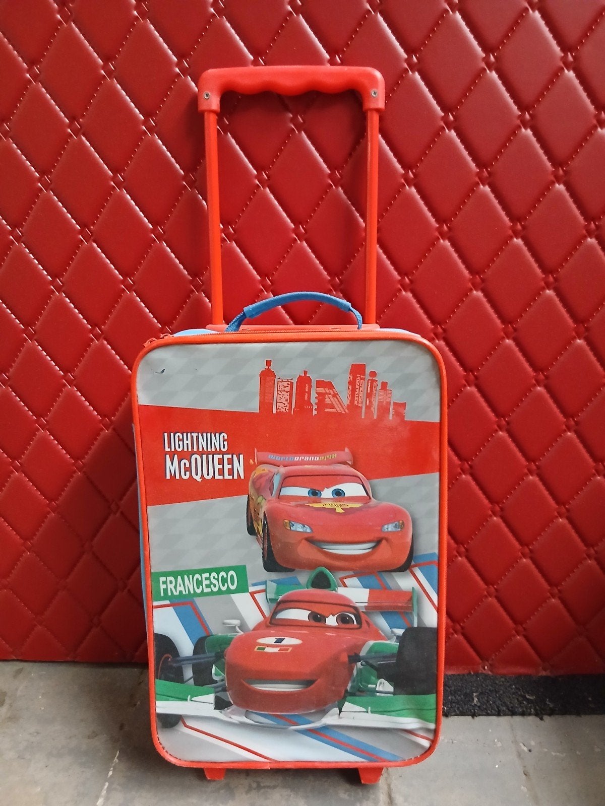 Cartable ou Valise Cars, Enlèvement, Utilisé, Plastique souple, Roulettes