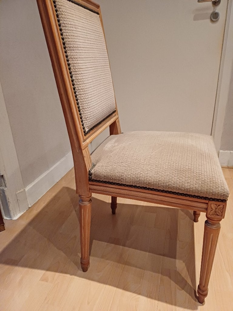 Lot de 8 chaises classique chic, Bois, Brun, Enlèvement, Classique