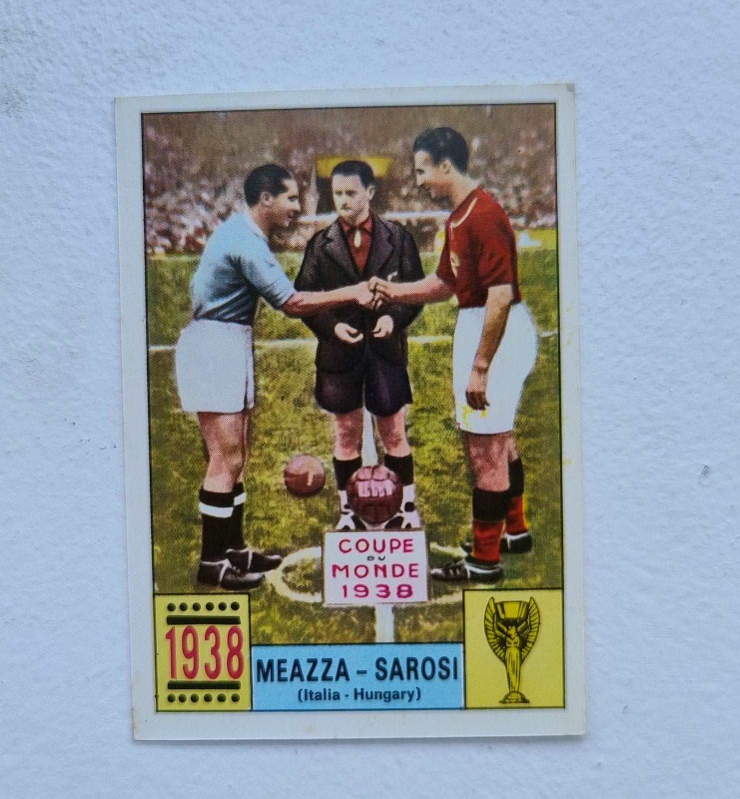 Panini Mexique 70:1938 Meazza-Sarosi, Envoi