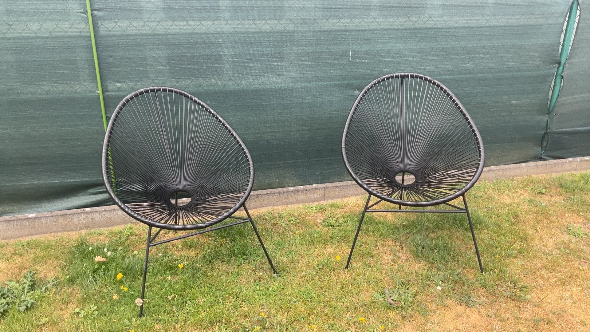 Chaises de jardin noires, Jardin & Terrasse, Chaises de jardin, Enlèvement, Utilisé
