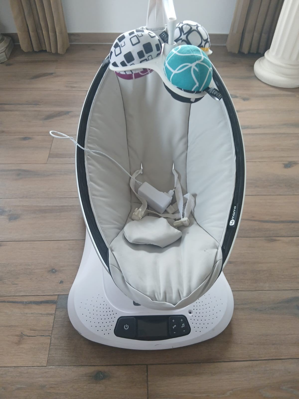 Balançoire électrique pour bébé 4Moms, Enlèvement, Comme neuf, Siège de balançoire, Avec ceinture(s)