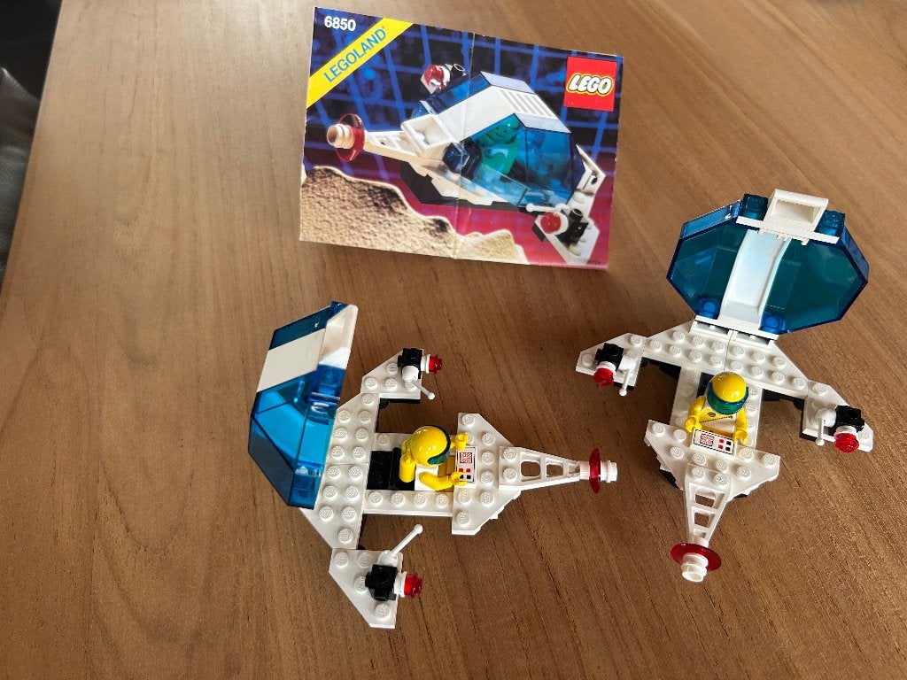Lego 6850 vintage ruimteschip complete set met handleiding, Lego, Inclusief instructies, Ophalen of Verzenden, Zo goed als nieuw