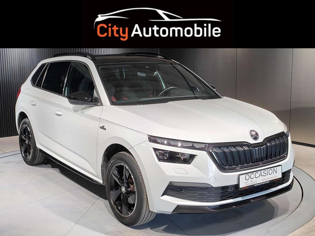 Skoda Kamiq 1.0 TSI MONTE CARLO GPS CAMERA CARPLAY TOIT PANO, Autos, Achat, Noir, 5 portes, 5 places