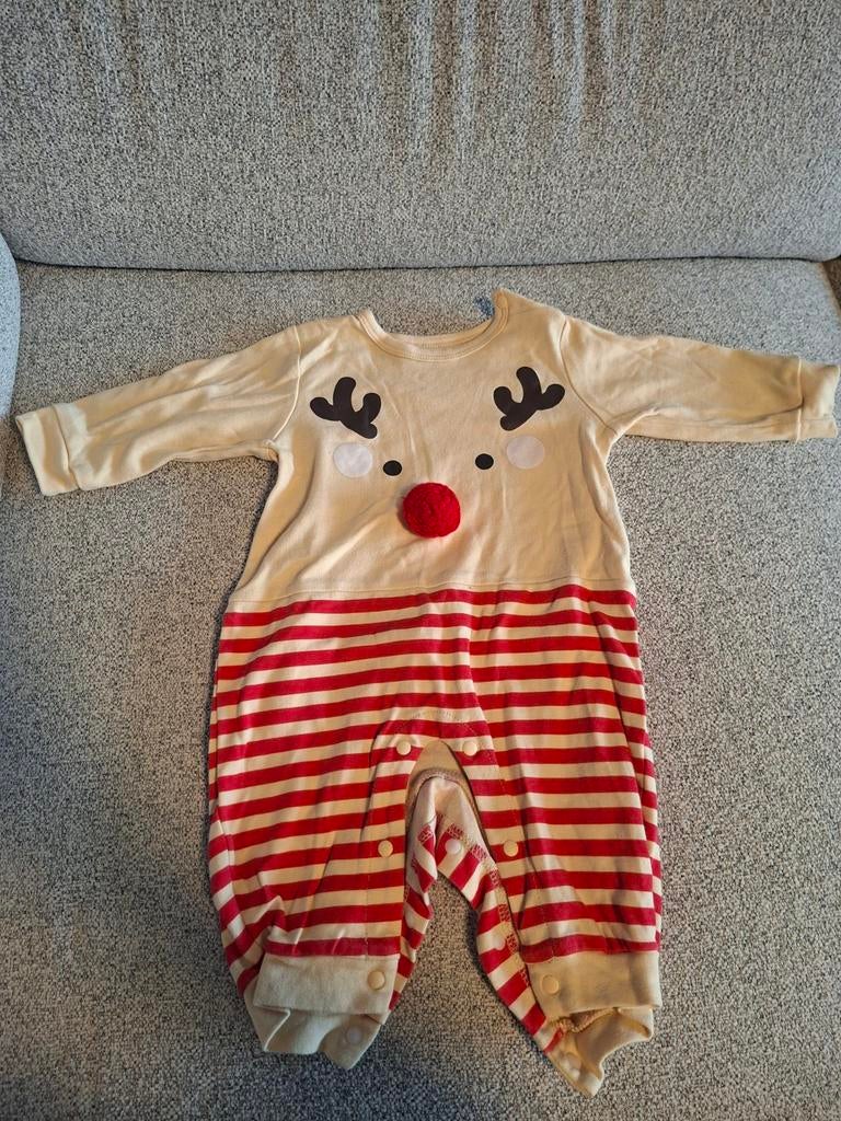 Kerst boxpakje / pyjama Rendier met rode neus - Maat 68, Ophalen, Overige typen, Jongetje of Meisje, Shein