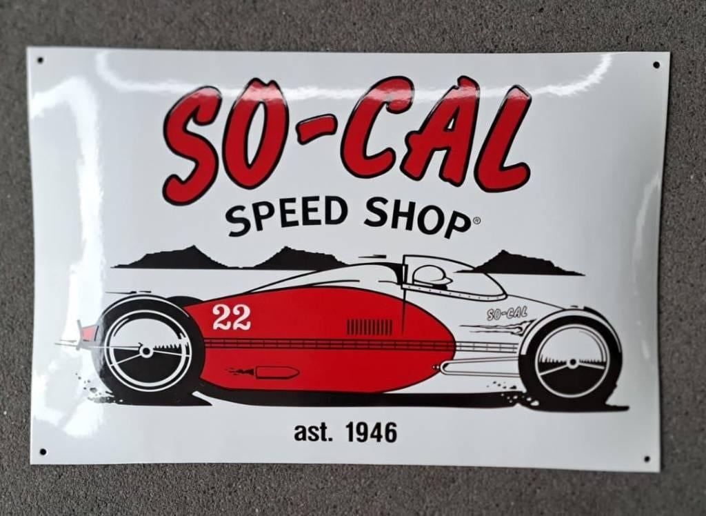 SO-Cal emaillen USA reclame decoratie bord en veel andere, Verzamelen, Merken en Reclamevoorwerpen, Zo goed als nieuw, Reclamebord