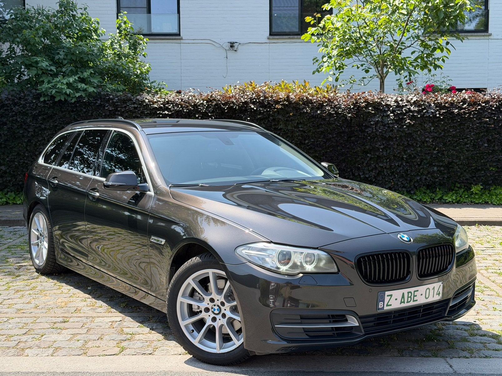 BMW 520D Touring Facelift Automatic - KW coilovers - Euro 6B, Autos, BMW, Cuir, Euro 6, Noir, 5 portes