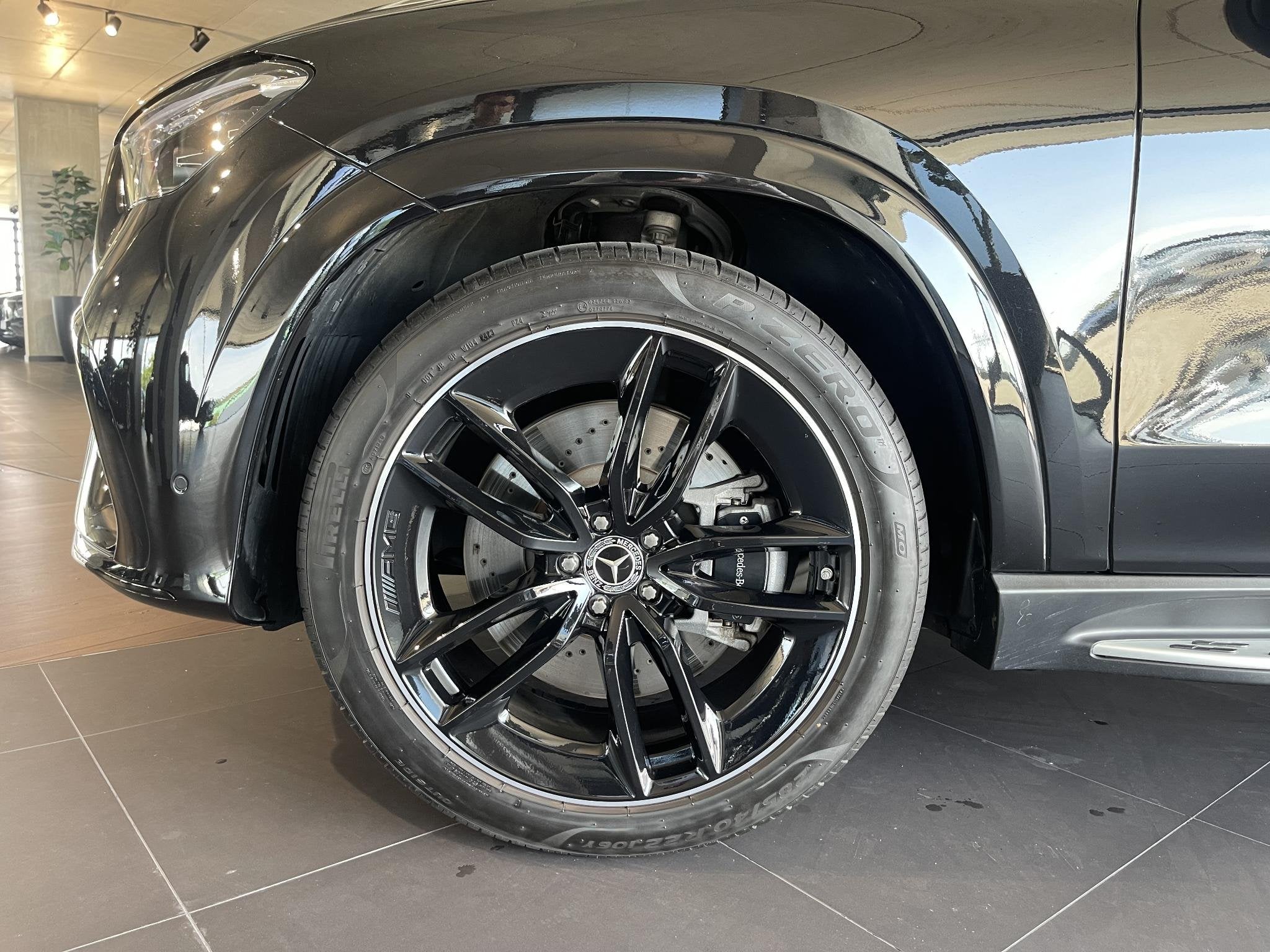 Mercedes-Benz GLE 400 e 4MATIC AMG Line, Stof, Gebruikt, Zwart, 4 cilinders