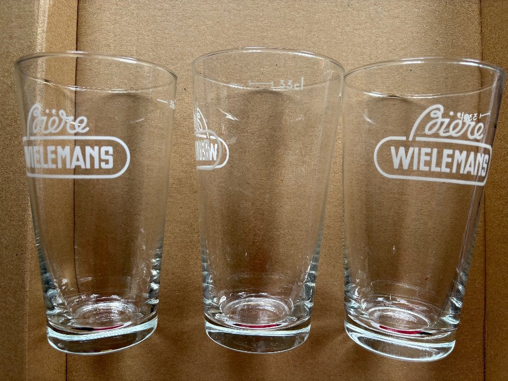 Wielemans (3 glazen - 33 cl), Enlèvement ou Envoi, Comme neuf, Verre ou Verres, Autres marques