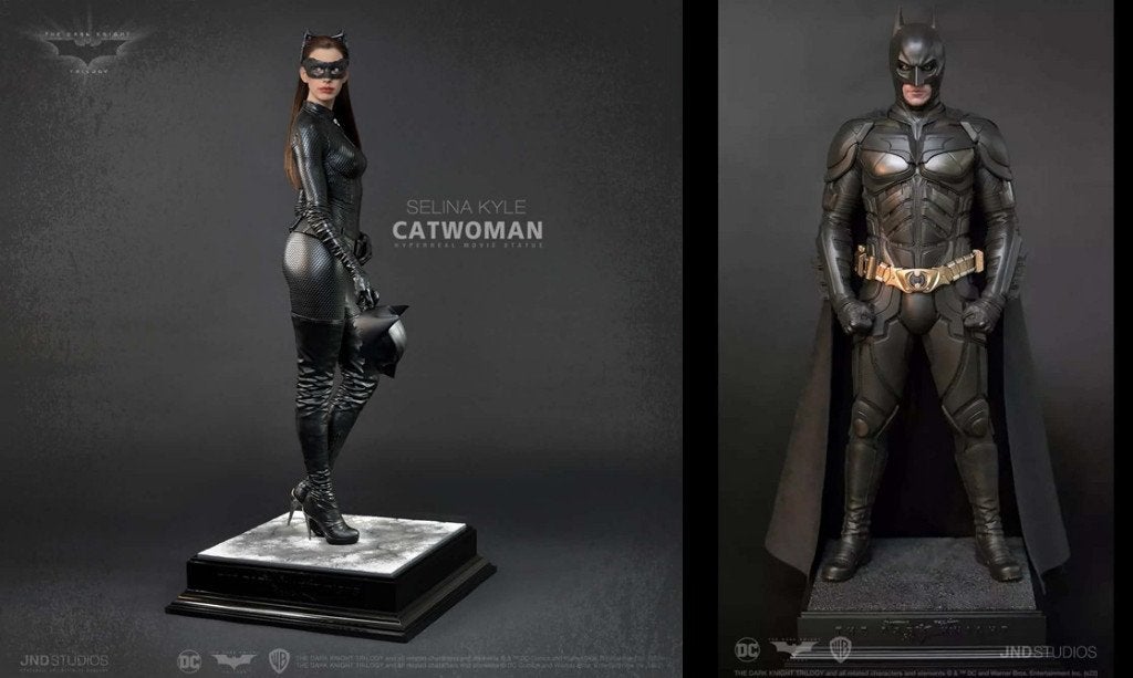 No Sideshow Jnd Studios Batman The Dark Knight + Catwoman !!, Ophalen, Zo goed als nieuw, Film, Beeldje, Replica of Model