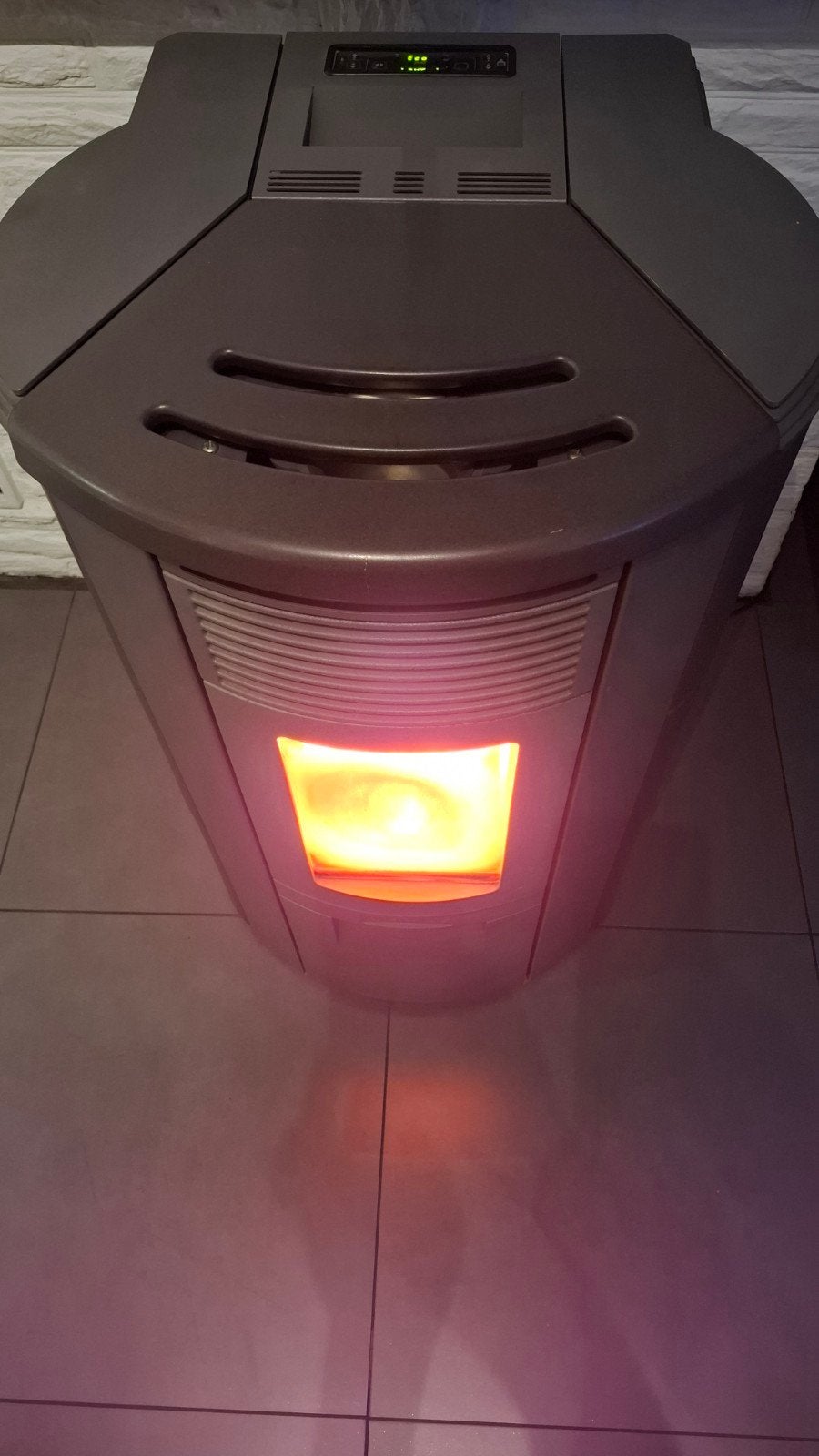 Pelletkachel 12Kw, Ophalen, Gebruikt, Vrijstaand, Pelletkachel