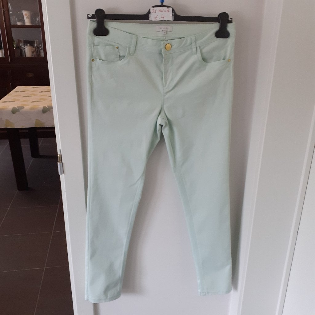 BEL & BO Mintgroene spijkerbroek Maat: 38 Prijs: € 4, Kleding | Dames, Spijkerbroeken en Jeans, Overige kleuren, Bel & Bo, Ophalen of Verzenden