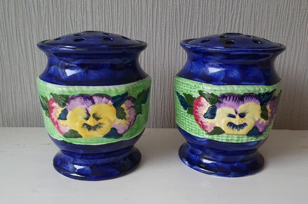 Twee "Pique fleur" vazen van Maling Pottery Engeland 1930, Ophalen of Verzenden