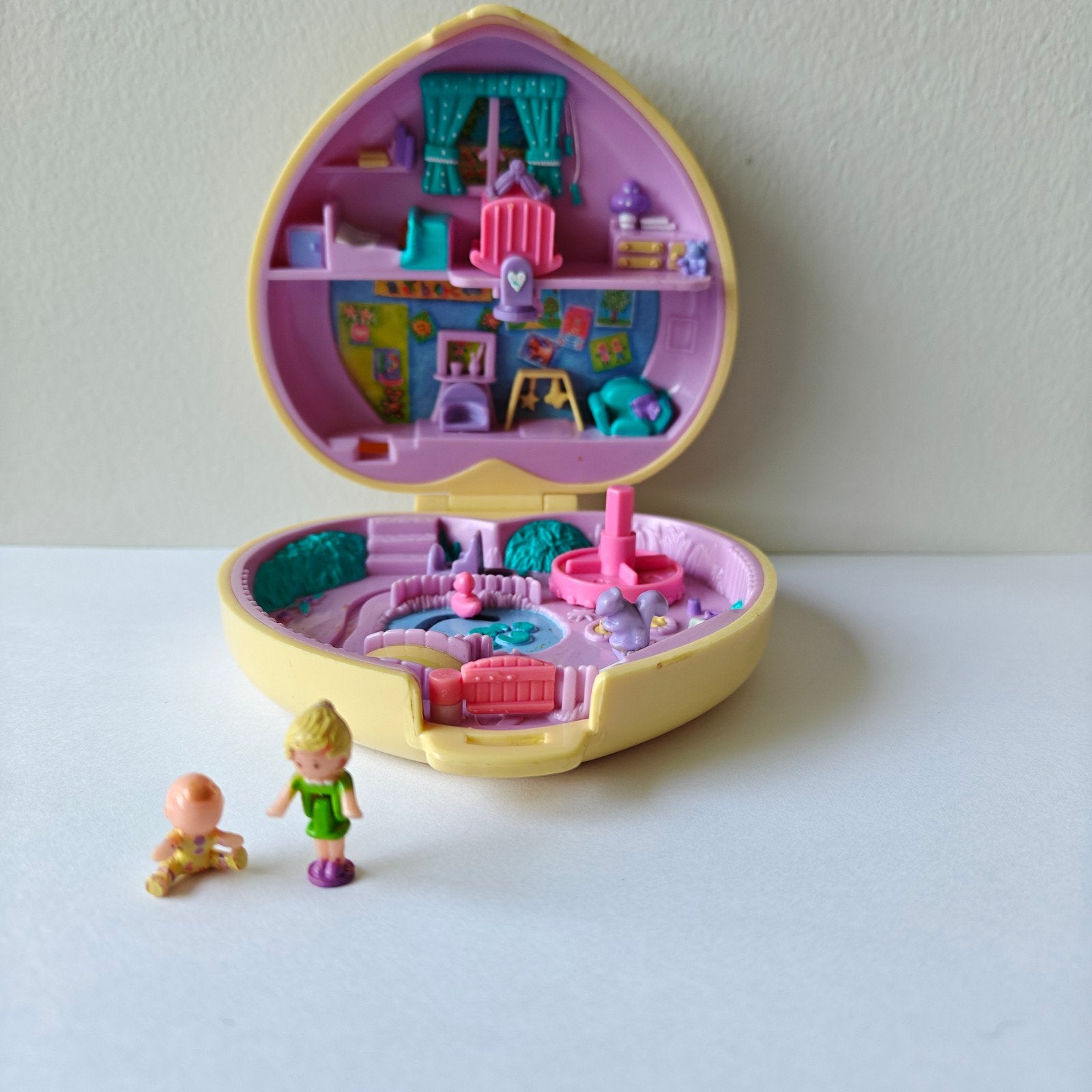 vintage Polly Pocket Strollin Baby Playtime 1994 Bluebird, Enlèvement ou Envoi, Utilisé