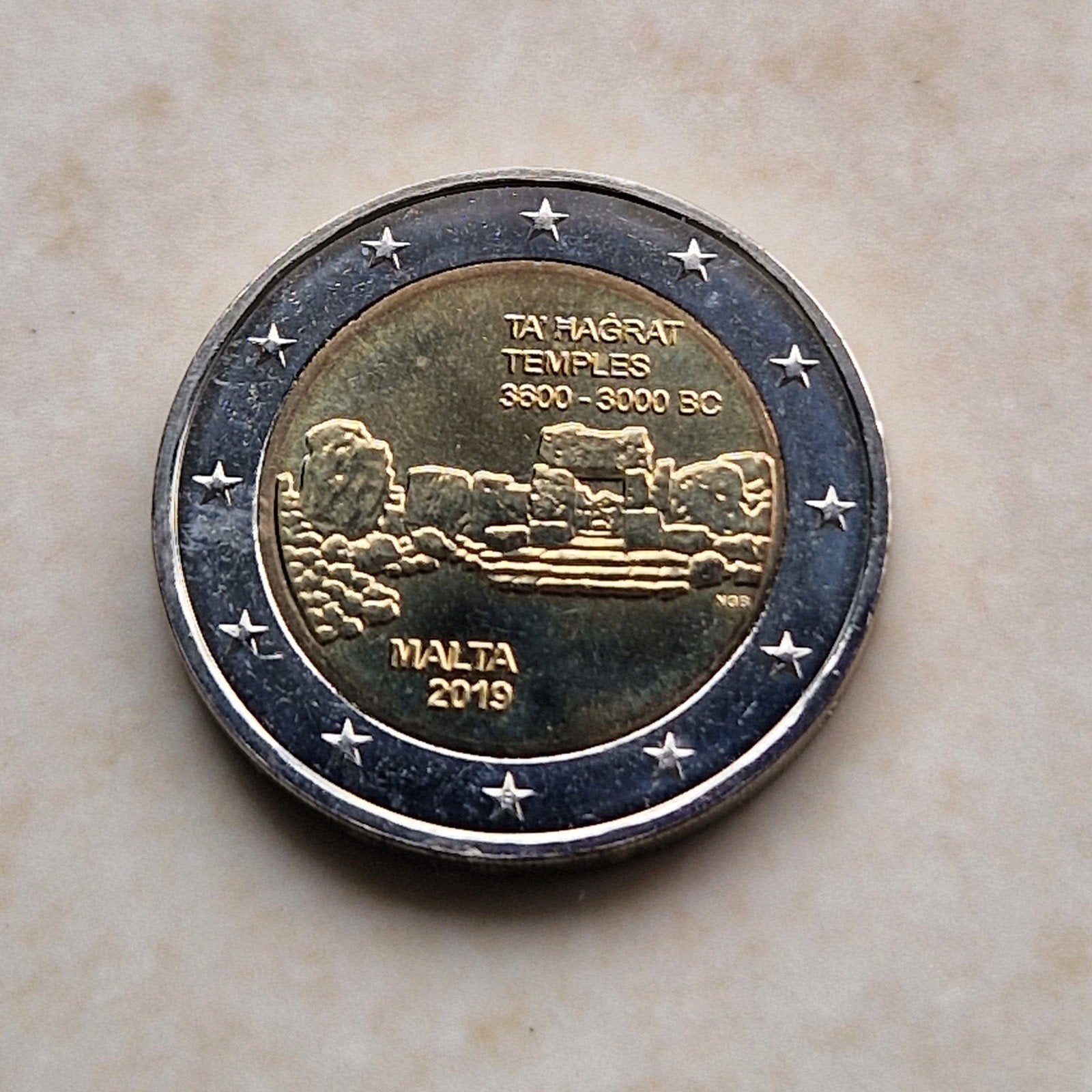 2019 Malta , 2 Euro Commemorative Coin, Postzegels en Munten, Ophalen of Verzenden, Malta, 2 euro