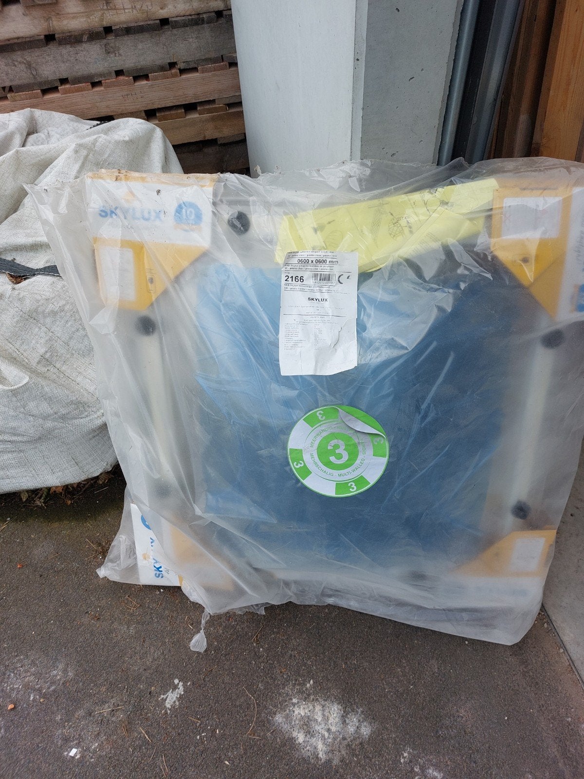 Koepel Skylux 3 wandig 60x60 helder, Doe-het-zelf en Bouw, Ophalen