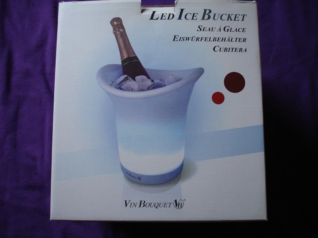 Vin Bouquet Led Champagne emmer met Ledverlichting., Verzamelen, Wijnen, Ophalen of Verzenden, Nieuw, Champagne
