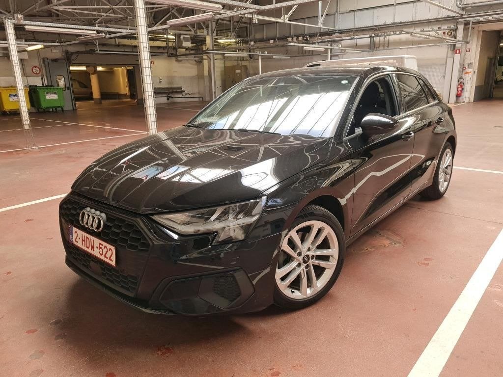 Audi A3 sportback 30tfsi mhev 2/2022 91450km automaat, Autos, Cuir, Achat, Euro 6, Noir