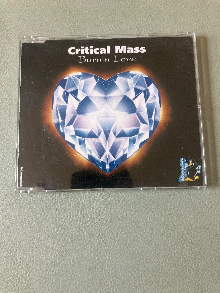 Critical mass - burnin love ( cd maxi ), Hardcore, Ophalen of Verzenden, Zo goed als nieuw, Single