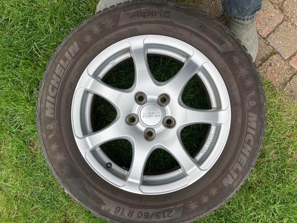 winterbanden op aluminium velg, Ophalen, Overige, Gebruikt, Banden en Velgen