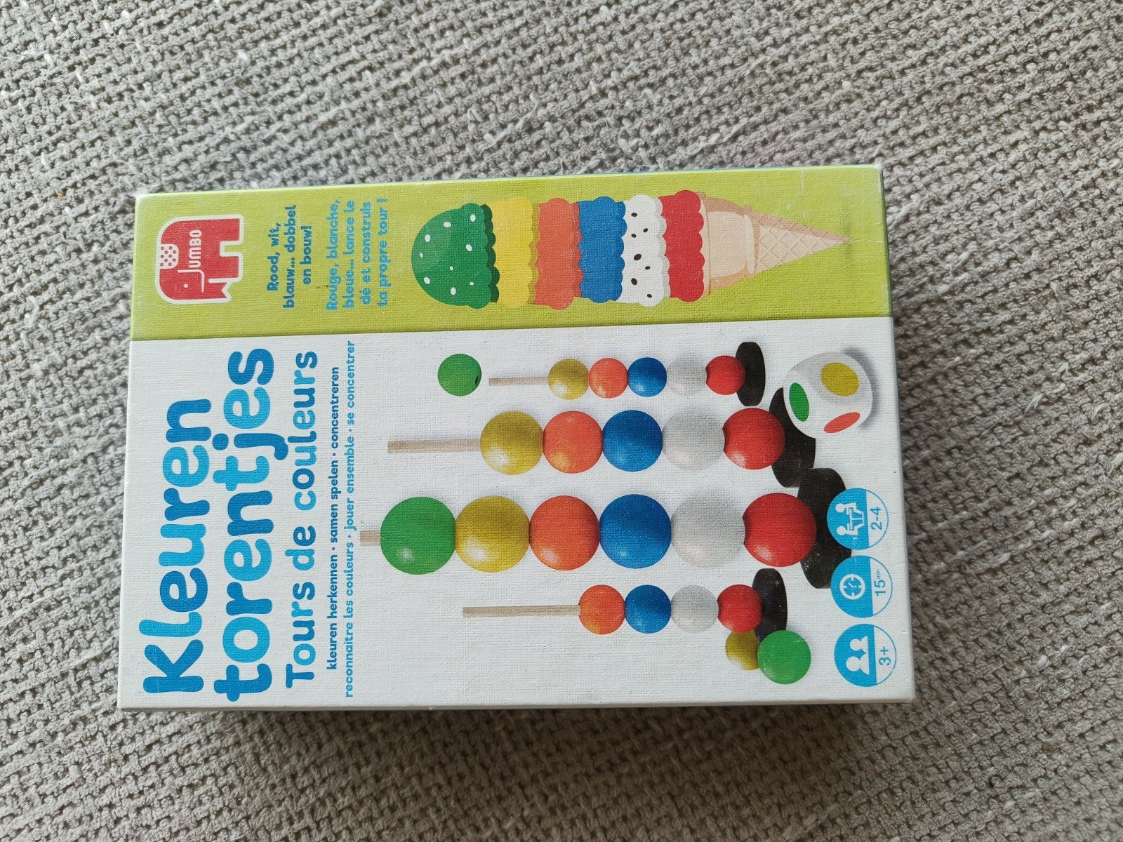 Kleurentorentjes, Ophalen