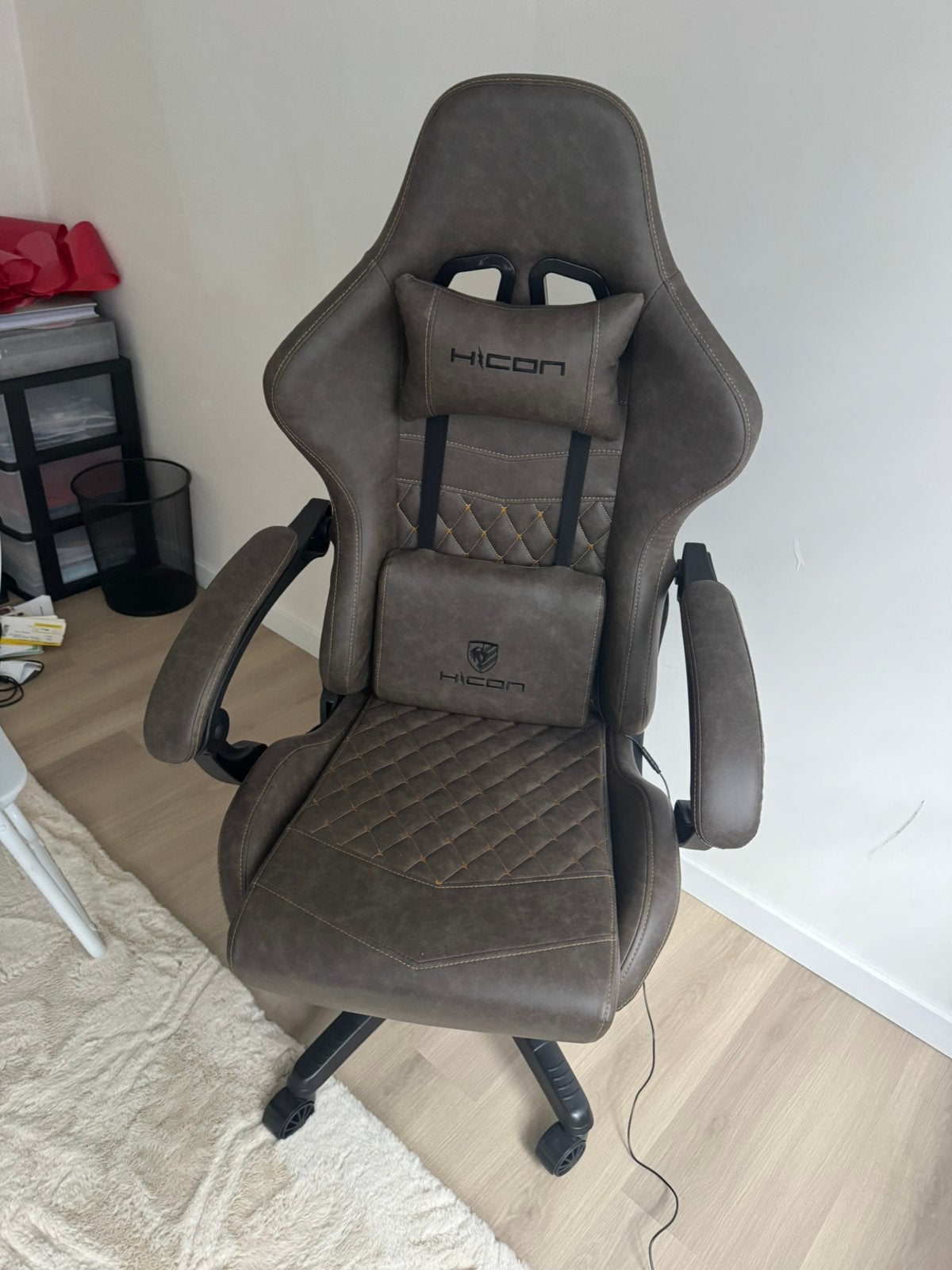 HICON Vittoria Gamingstoel – Bruin, Maison & Meubles, Chaises de bureau, Comme neuf, Chaise de bureau, Brun, Ergonomique, Enlèvement