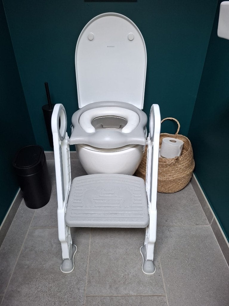 Opvouwbare toilettrainer met trapje – wc-verkleiner, Ophalen, Gebruikt