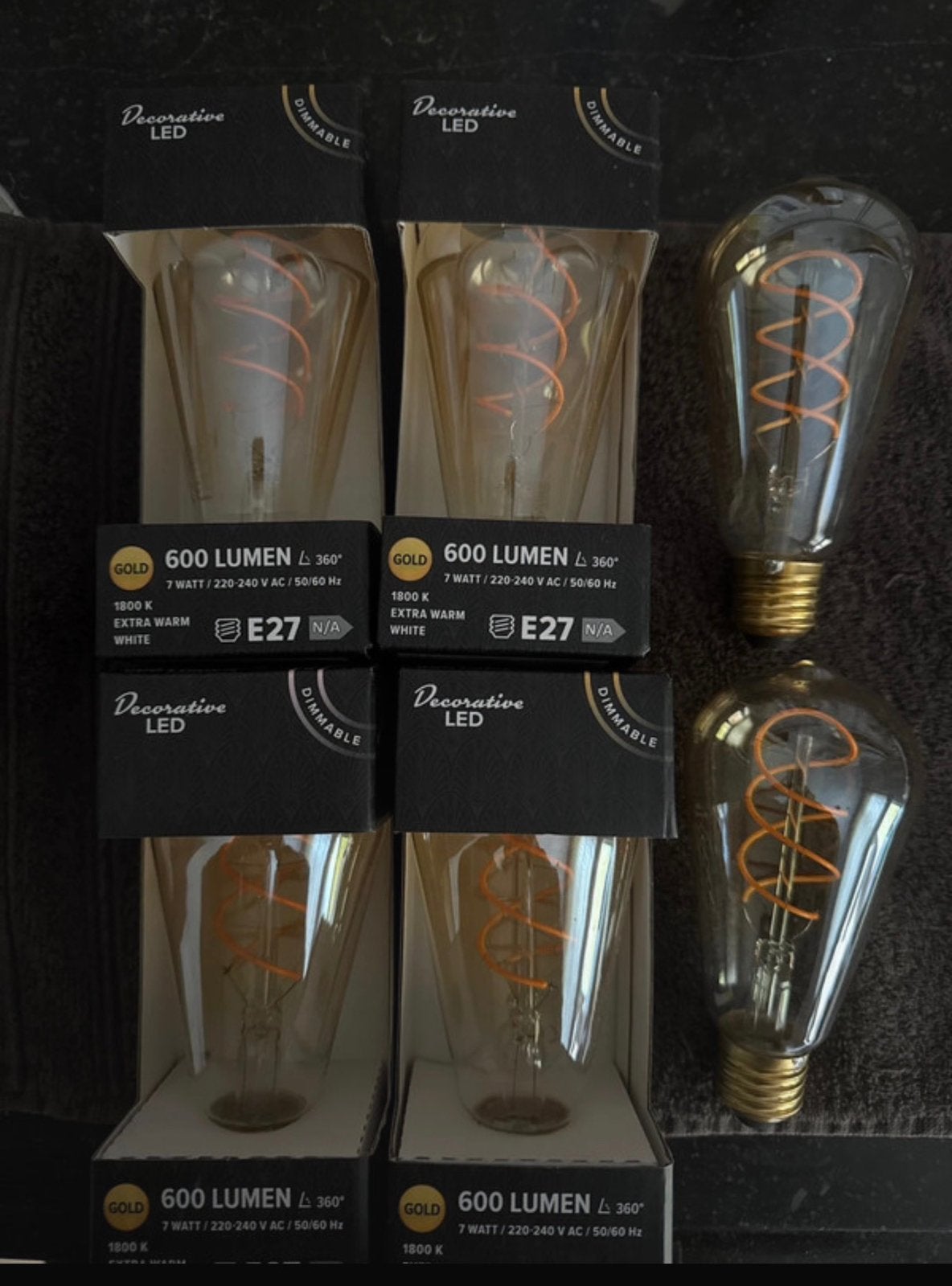 6 ampoules décoratives, Enlèvement, Neuf