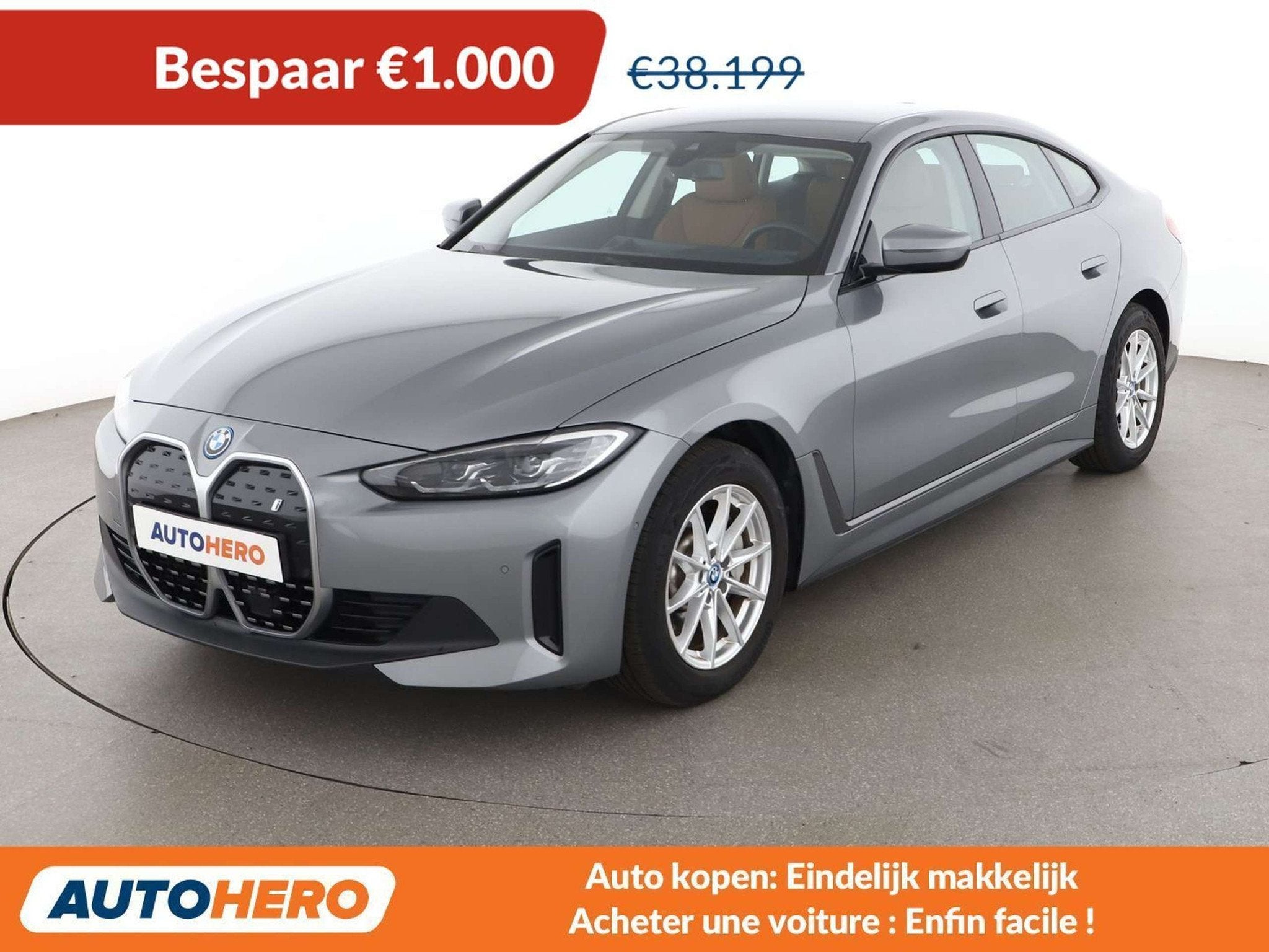 BMW i4 eDrive40 Gran Coupe (année de construction 2023), Argent ou Gris, Achat, https://public.car-pass.be/vhr/5b121d96-b337-4138-9c34-1bc382a354a6