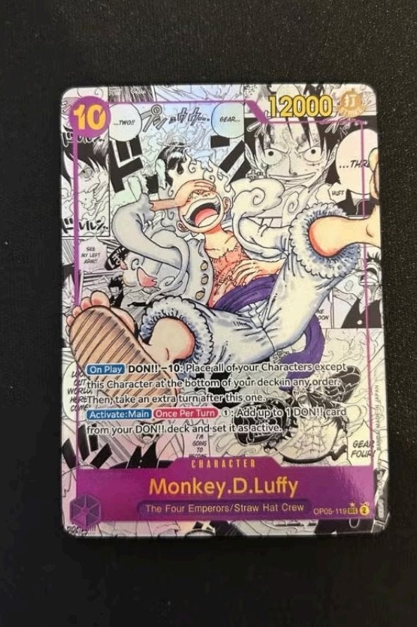 2023 One Piece OP05 EN Manga Art #119 Monkey D. Luffy, Ophalen, Nieuw, Losse kaart