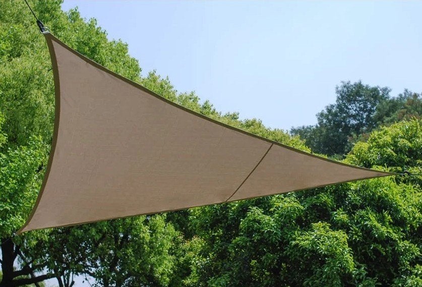 Practo schaduwzeil 5x5x5m (2 stuks), Tuin en Terras, Schaduwdoeken, Ophalen, Nieuw