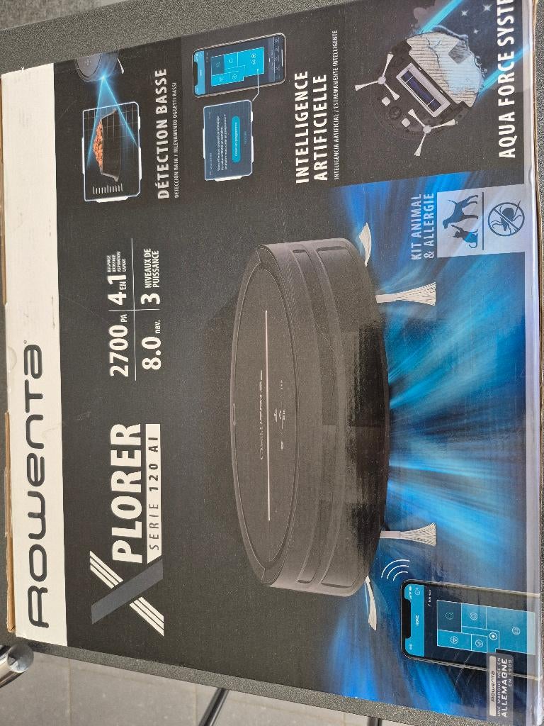 Robot stofzuiger met dweil, Enlèvement ou Envoi, Comme neuf, Réservoir, Aspirateur robot