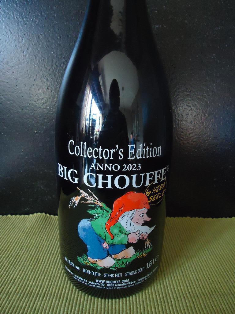 Br.d' Achouffe: Big Chouffe fles 2023 1,5 l Vol, Verzamelen, Biermerken, Ophalen of Verzenden, Nieuw, Flesje(s), Duvel