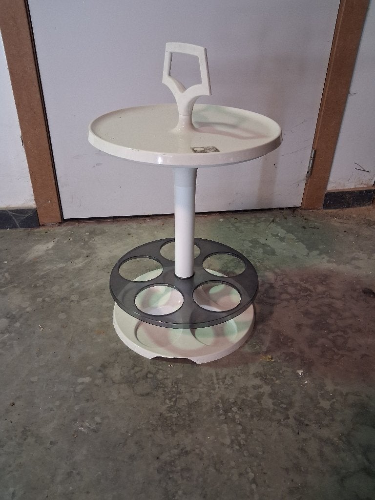Vintage witte plastic draagbare bar9, Antiek en Kunst, Ophalen