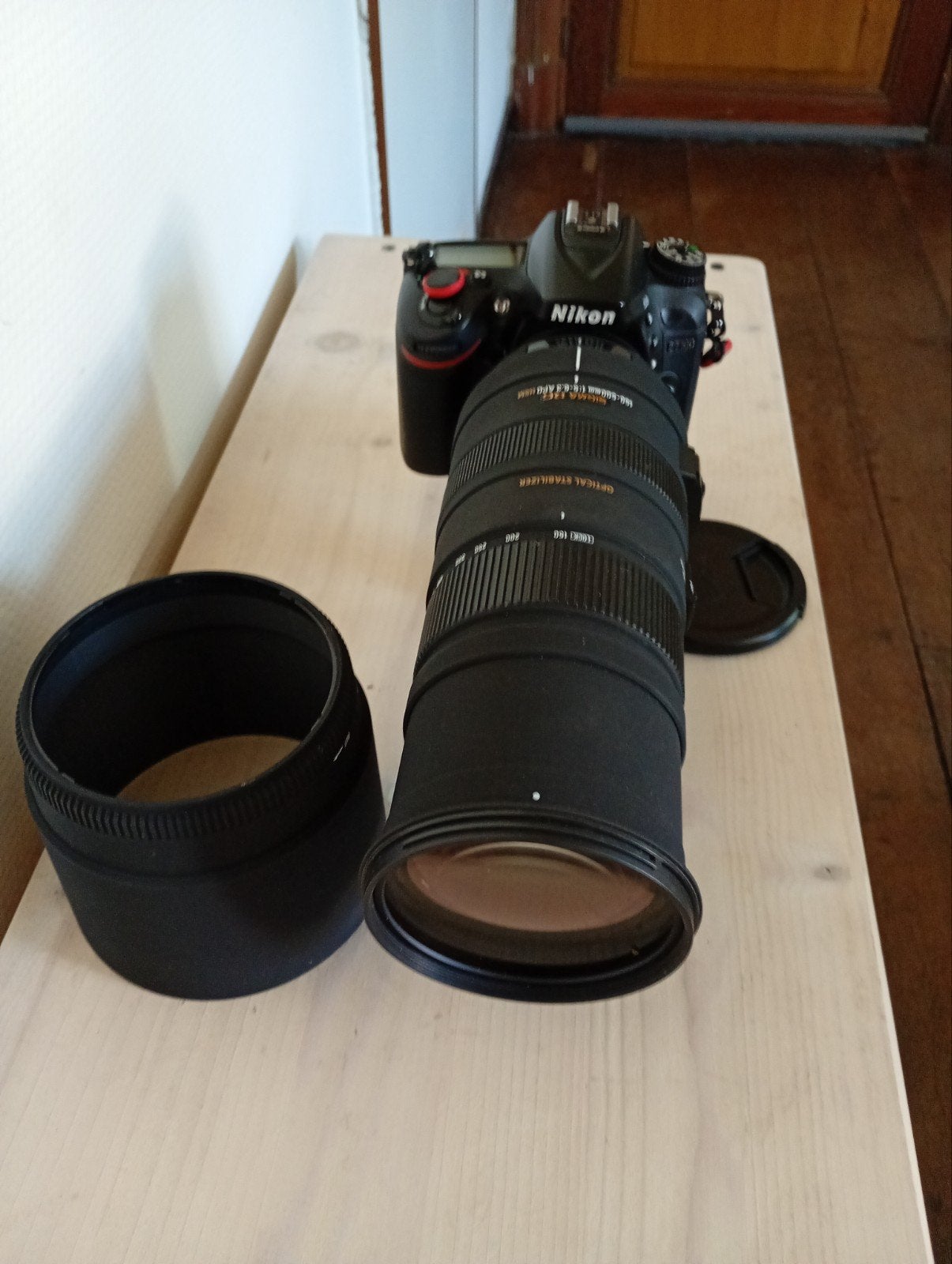 Nikon d7100 avec sigma 150 500mm, Enlèvement