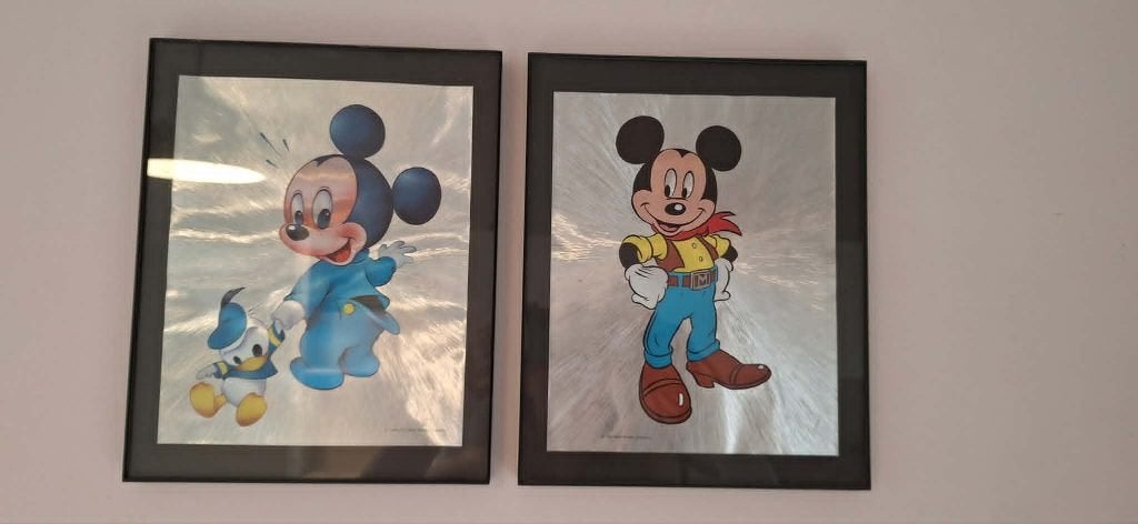 2 decoratieve kaders Mickey Mouse, Ophalen, Mickey Mouse, Zo goed als nieuw, Overige typen