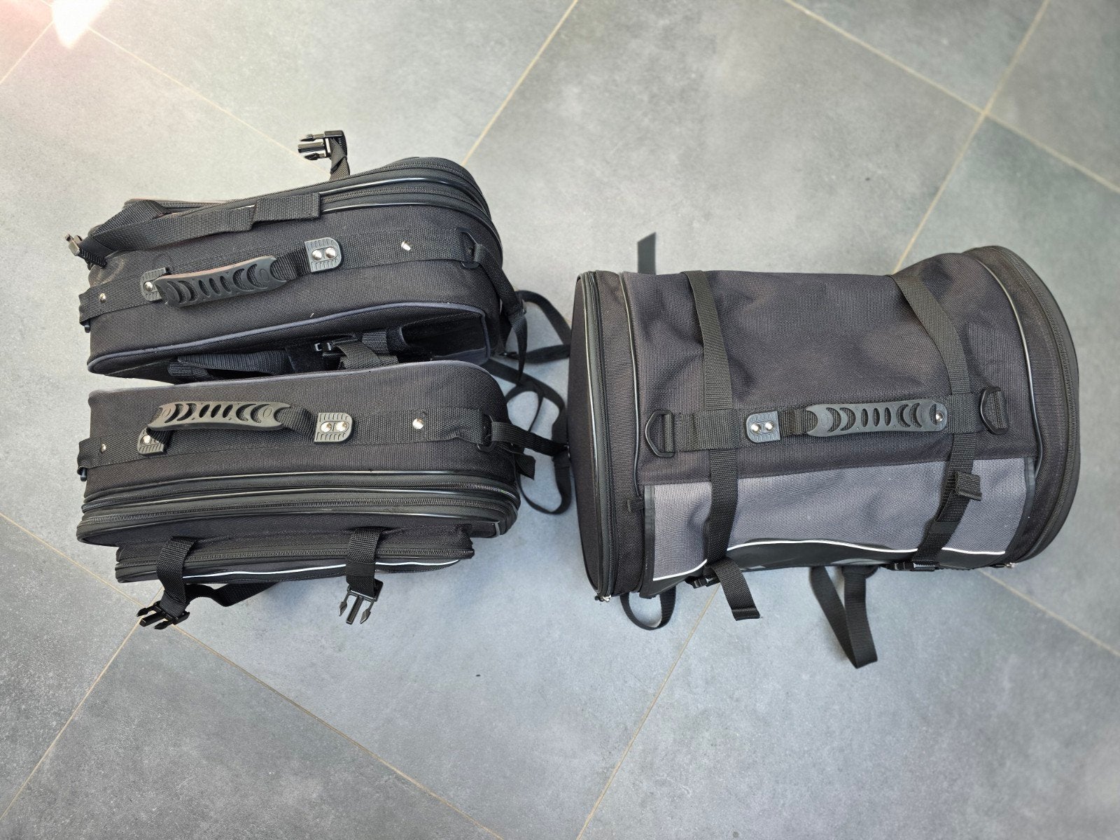 motortassen 3-delig., Motoren, Accessoires | Koffers en Tassen, Ophalen, Zo goed als nieuw