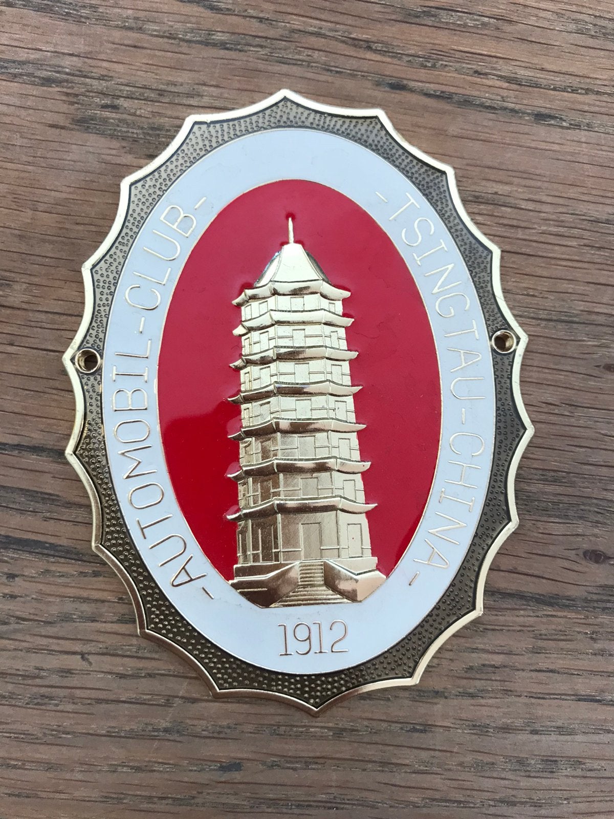 Badge de signature de l'Automobil Club China, Collections, Enlèvement ou Envoi, Comme neuf, Voitures