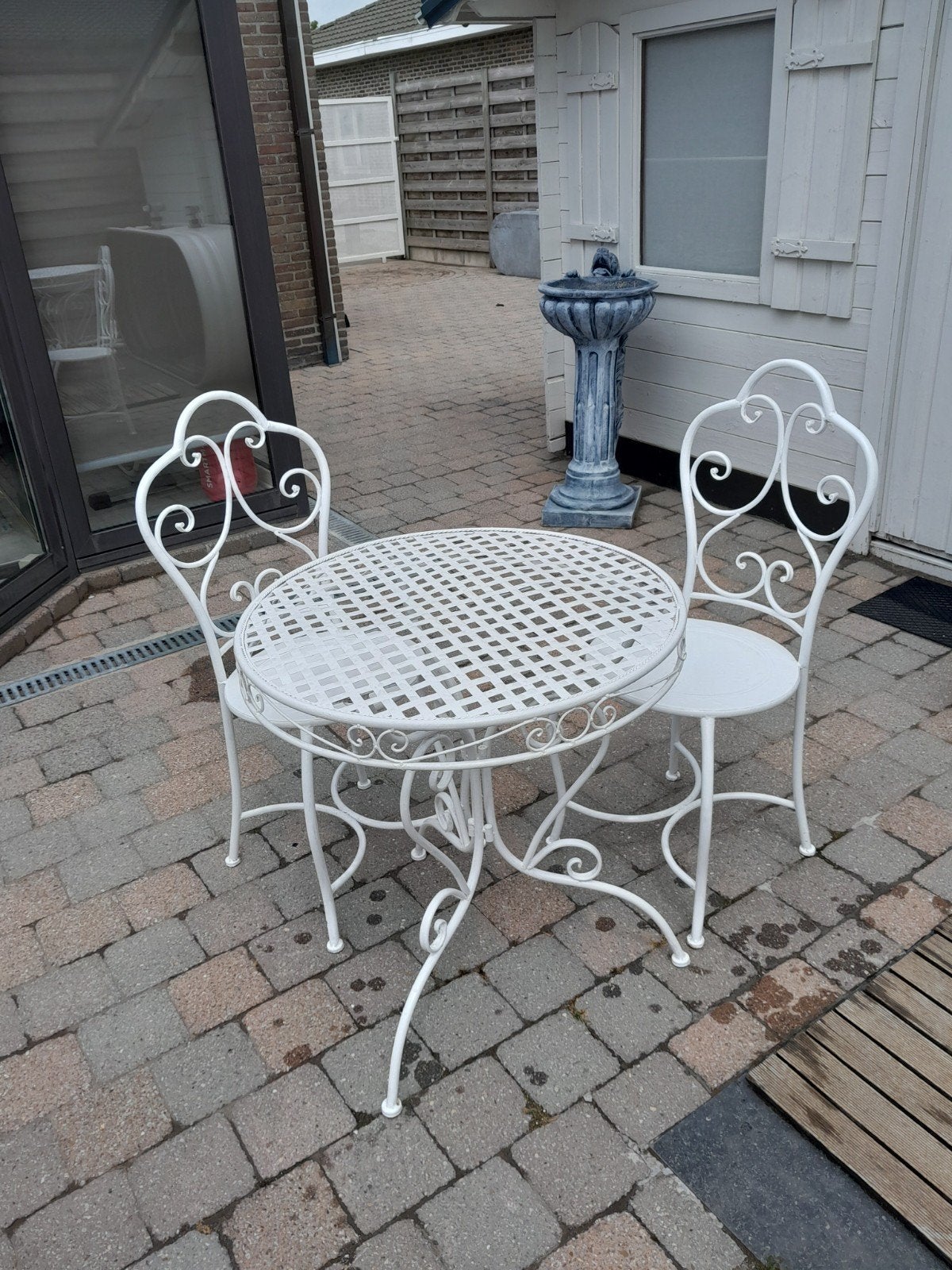 2 sets gerestaureerde retro tuinsets, Tuin en Terras, Tuinsets en Loungesets, Ophalen
