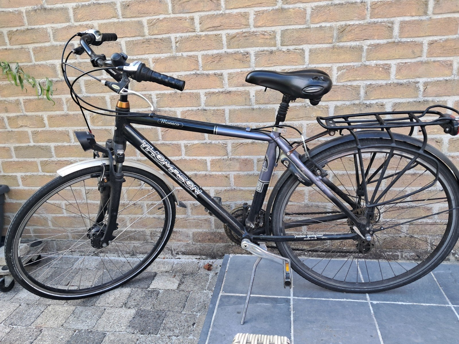 Merk Thompson herenfiets, Gebruikt, Velgrem, Versnellingen, Ophalen