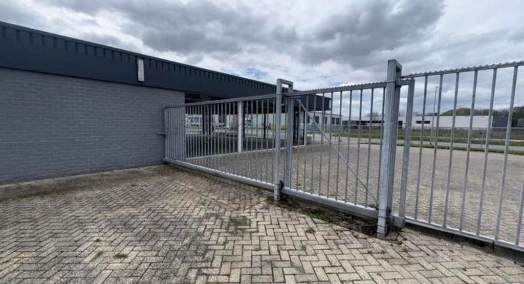 Handbediende gegalvaniseerde schuifpoort hekwerk hek hekken, Enlèvement, Comme neuf