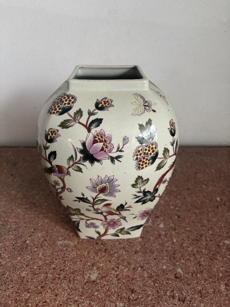Vase fleuri, Enlèvement, Utilisé, Blanc, Pierre/céramique