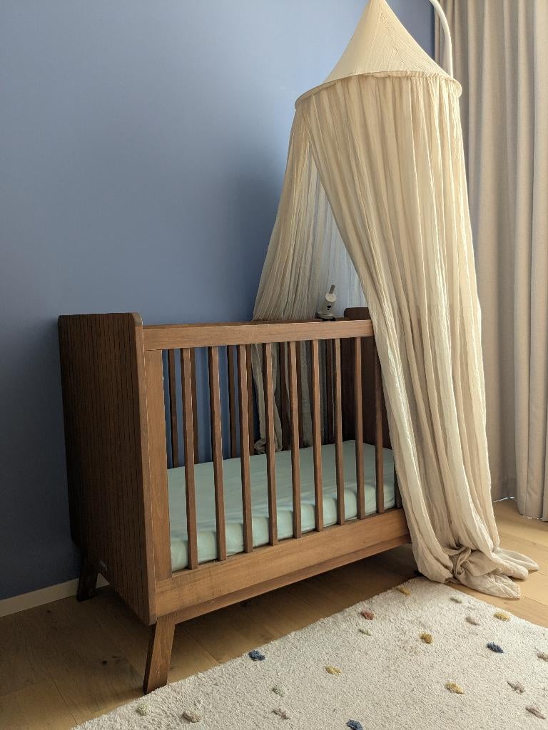 Ledikant 60x200 Bopita Senna Rose Wood + matras aerosleep, Ophalen, Zo goed als nieuw, Ledikant