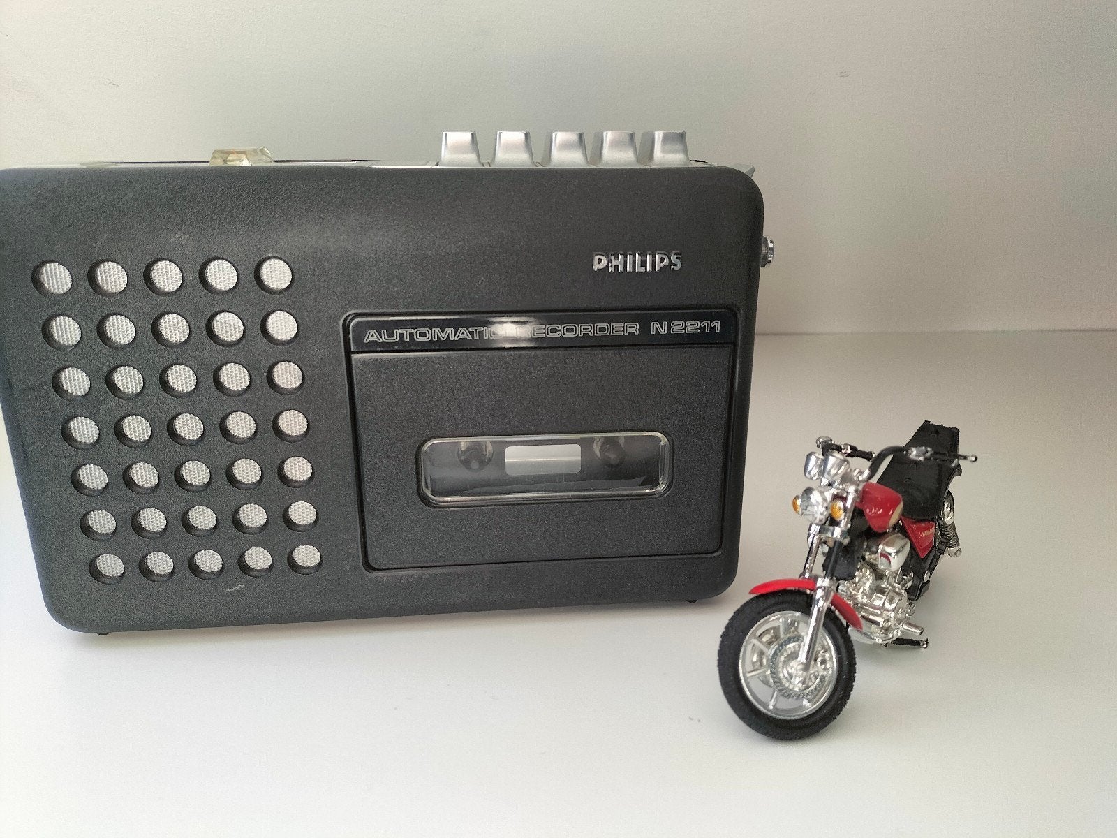 klein vintage Philips cassette recorder, Ophalen of Verzenden, Philips