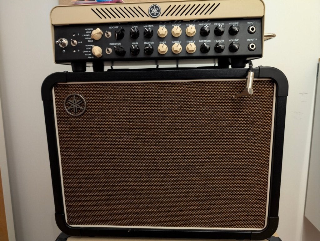 Ampli Yamaha THR100HD + haut-parleur 1x12, comme neuf, Musique & Instruments, Enlèvement, Comme neuf, Guitare, 100 watts ou plus