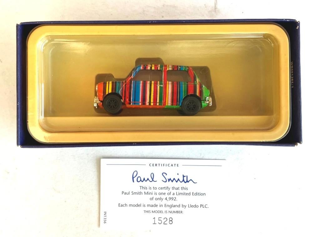 Mini Cooper Paul Smith Multicoloured orange front., Hobby & Loisirs créatifs, Voitures miniatures | 1:43, Enlèvement ou Envoi