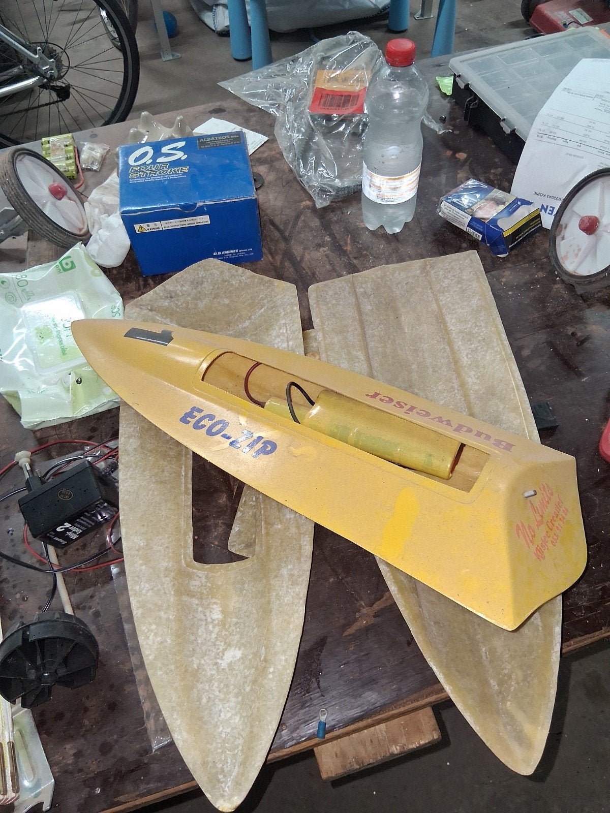 mal om rc bootjes te maken, Ophalen
