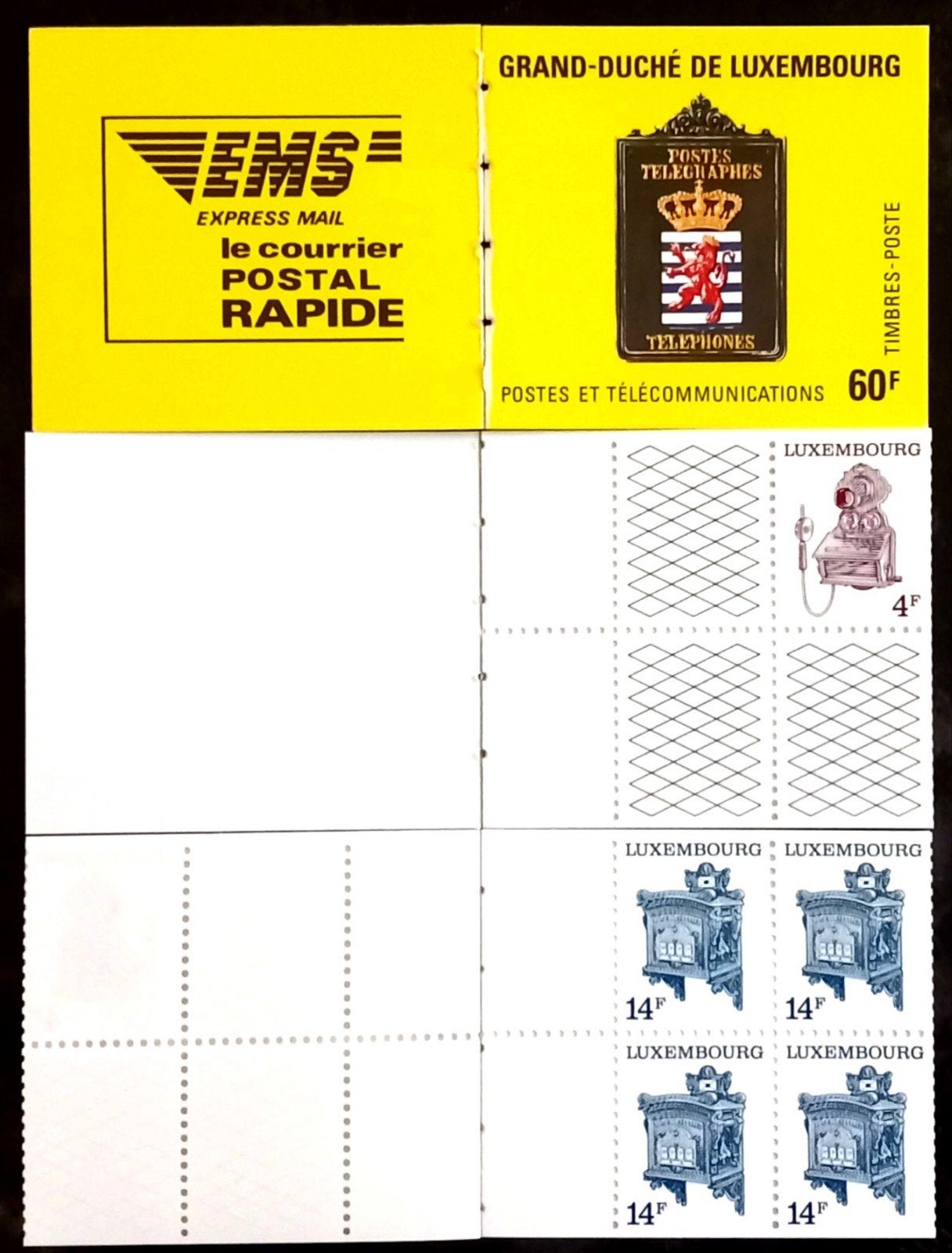 Luxembourg - Postes et Télécom carnet MNH **, Envoi, Luxembourg, Non oblitéré