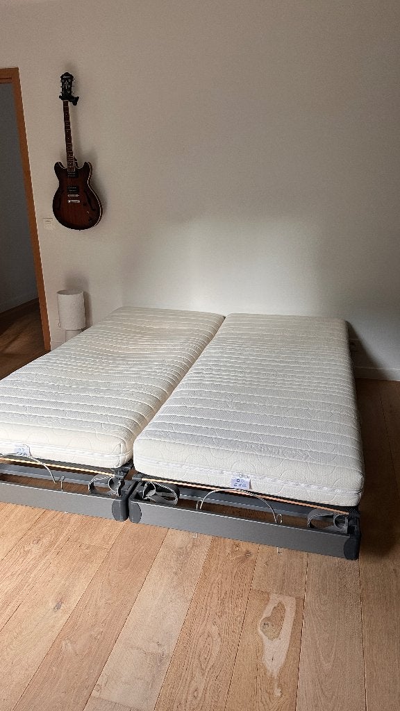 Dubbel bed ergosleep, Huis en Inrichting, Ophalen, Tweepersoons, 180 cm, 200 cm