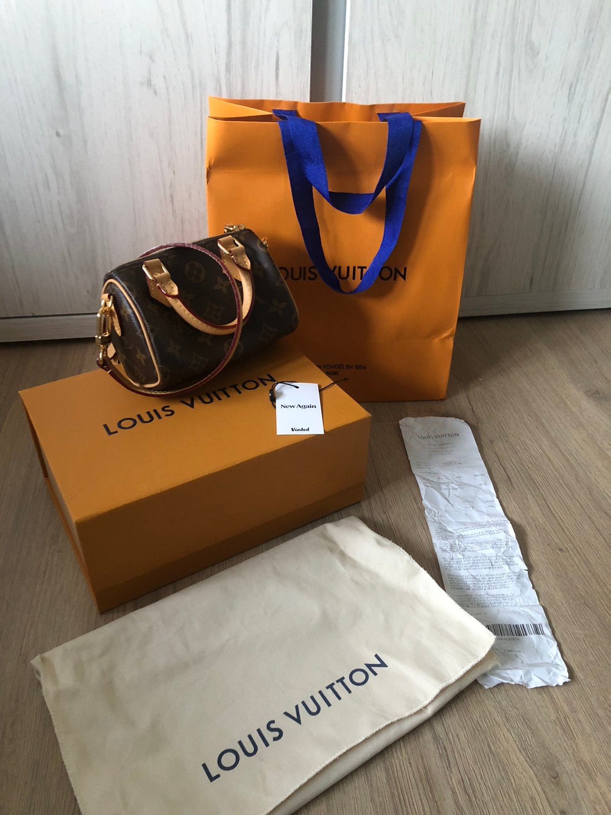 Louis Vuitton Nano Speedy, Handtassen en Accessoires, Ophalen of Verzenden, Zo goed als nieuw