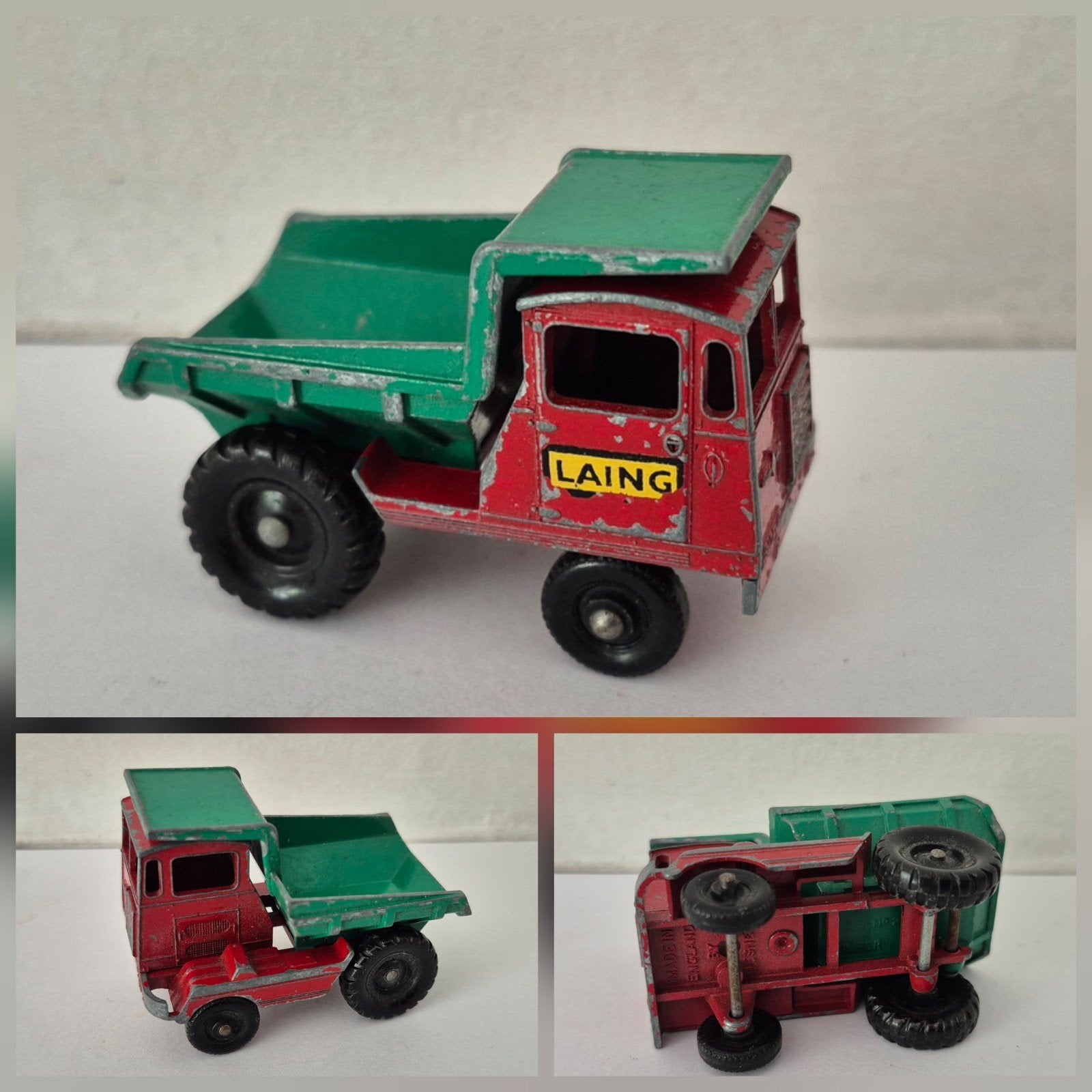 Matchbox Lesney 2-C 1961 Muir Hill Dumper, Ophalen of Verzenden, Gebruikt, Tractor of Landbouw
